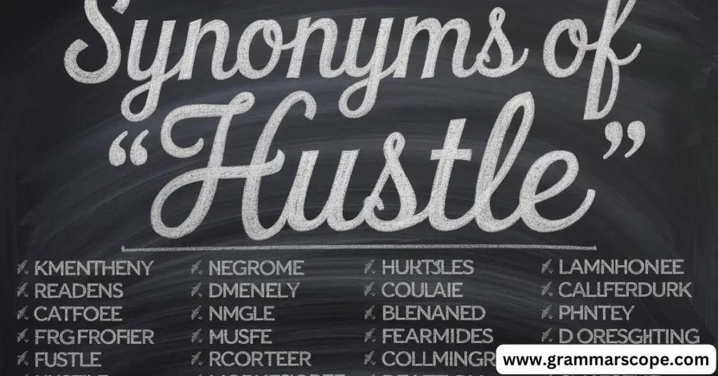 Synonyms of “Hustle”