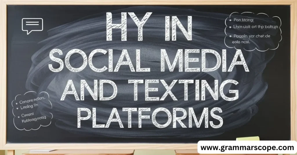 HY in Social Media and Texting Platforms