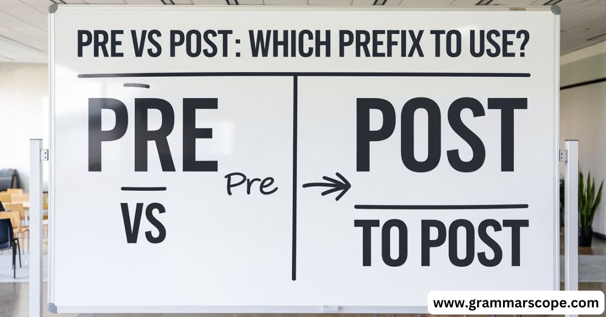 Pre vs Post: Which Prefix to Use?