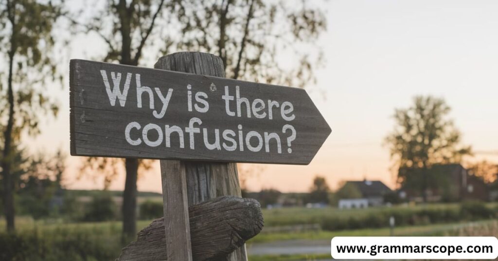 Why is There Confusion?