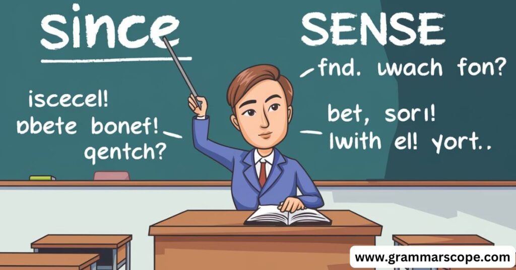 “Since” vs “Sense”