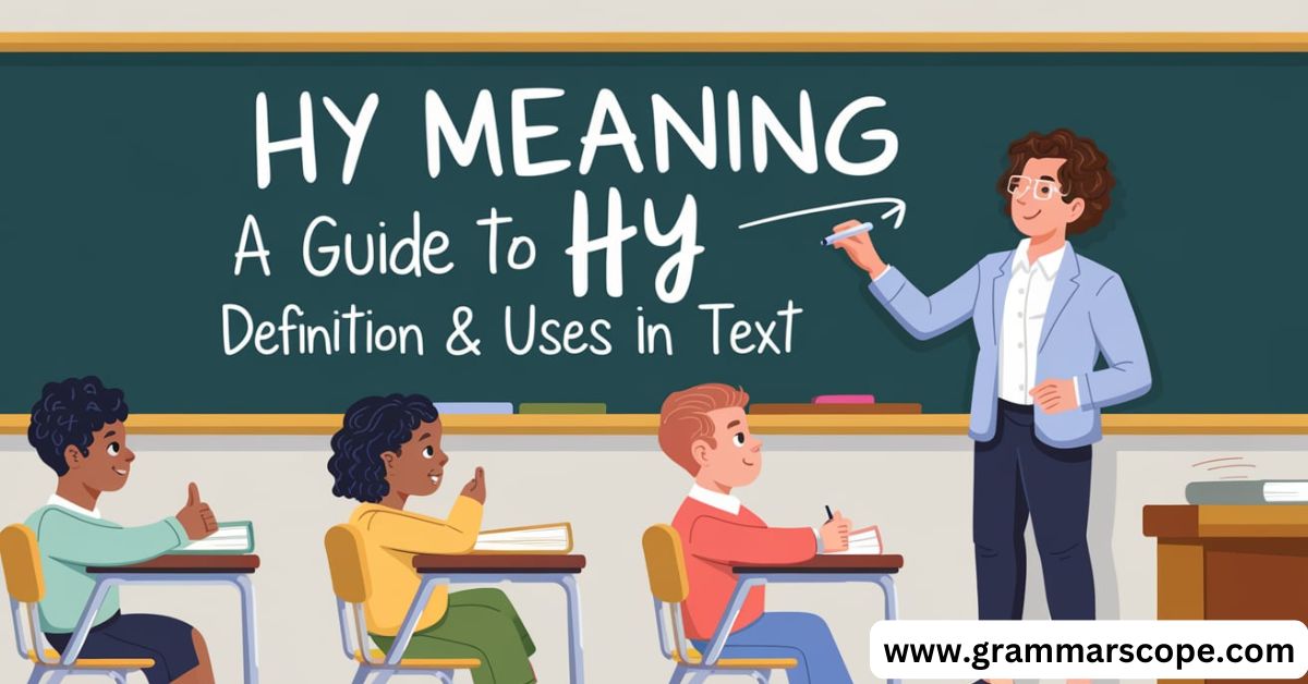 HY Meaning – A Guide to HY Definition & Uses in Text