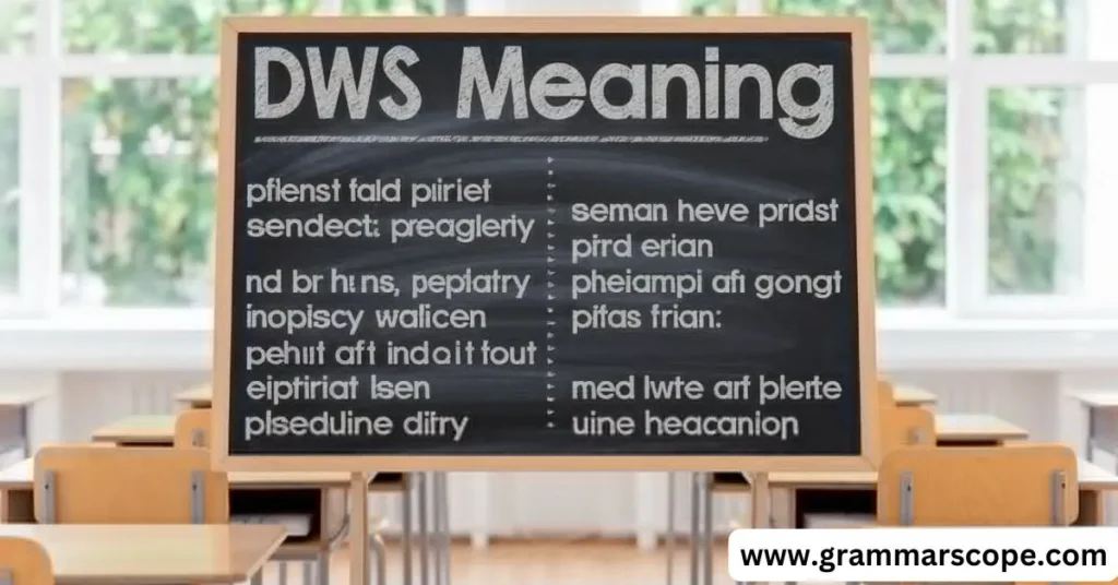 DWS Meaning