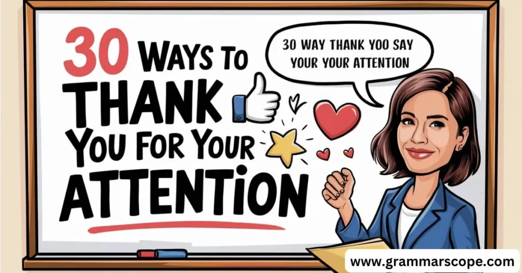 30 Ways to Say “Thank You for Your Attention” in an Email