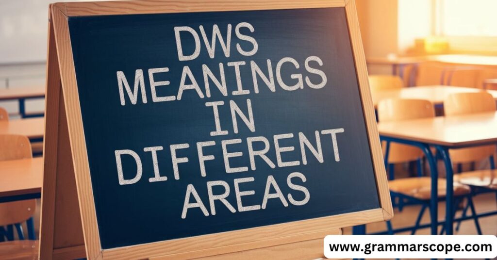 DWS Meanings in Different Areas