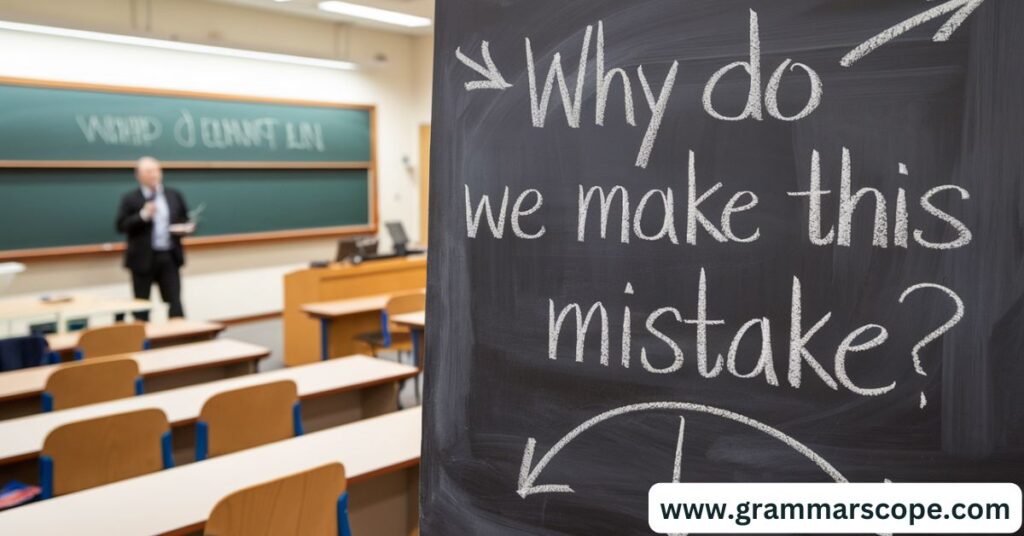 Why Do We Make This Mistake?