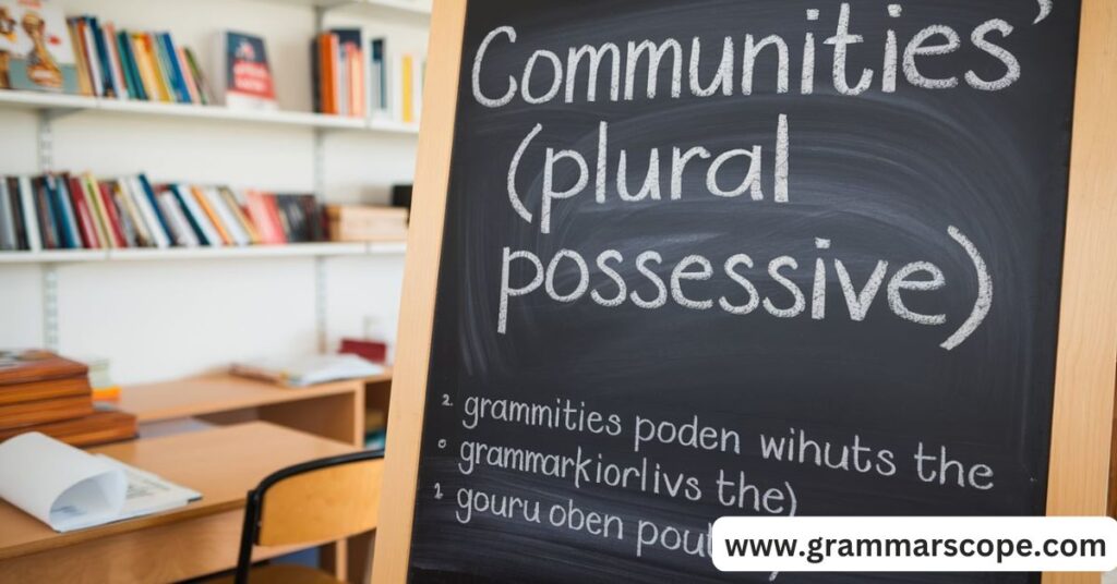 Communities’ (Plural Possessive)