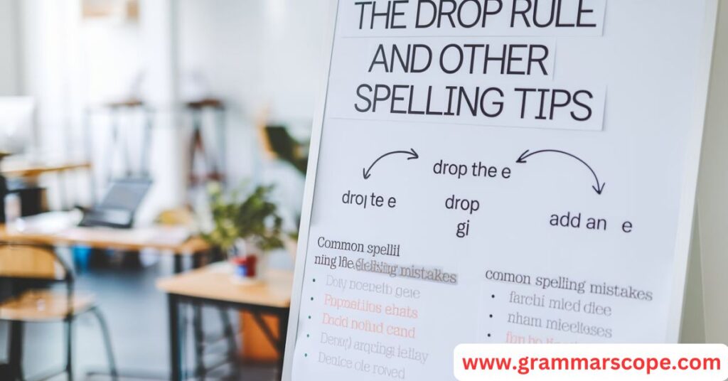 The Drop Rule and Other Spelling Tips