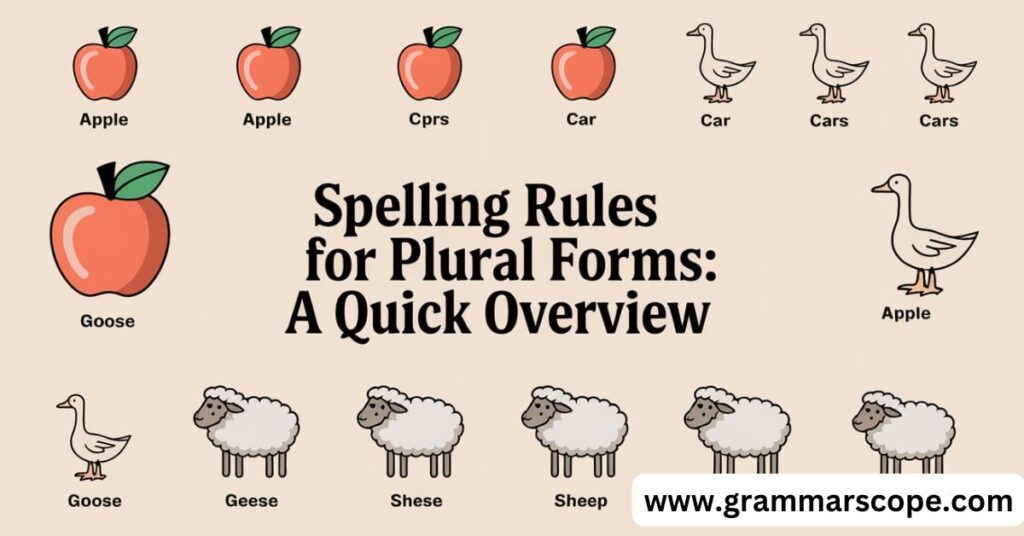 Spelling Rules for Plural Forms: A Quick Overview