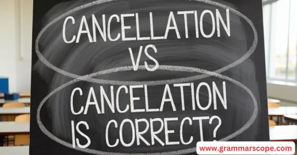 Cancellation vs Cancelation: Which Spelling is Correct?