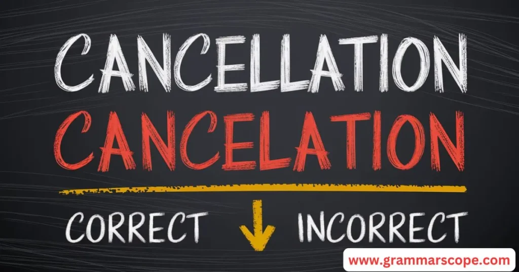 What Do “Cancellation” and “Cancelation” Mean?