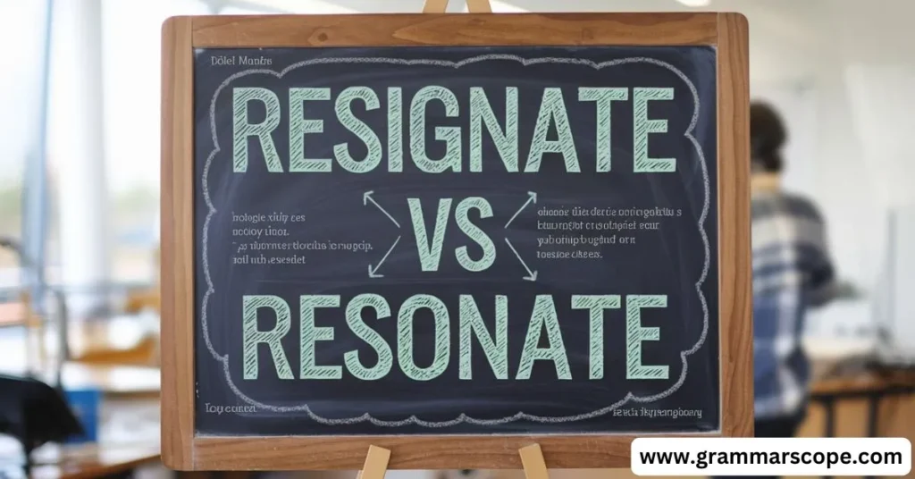 Resignate vs Resonate