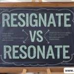 Resignate vs Resonate