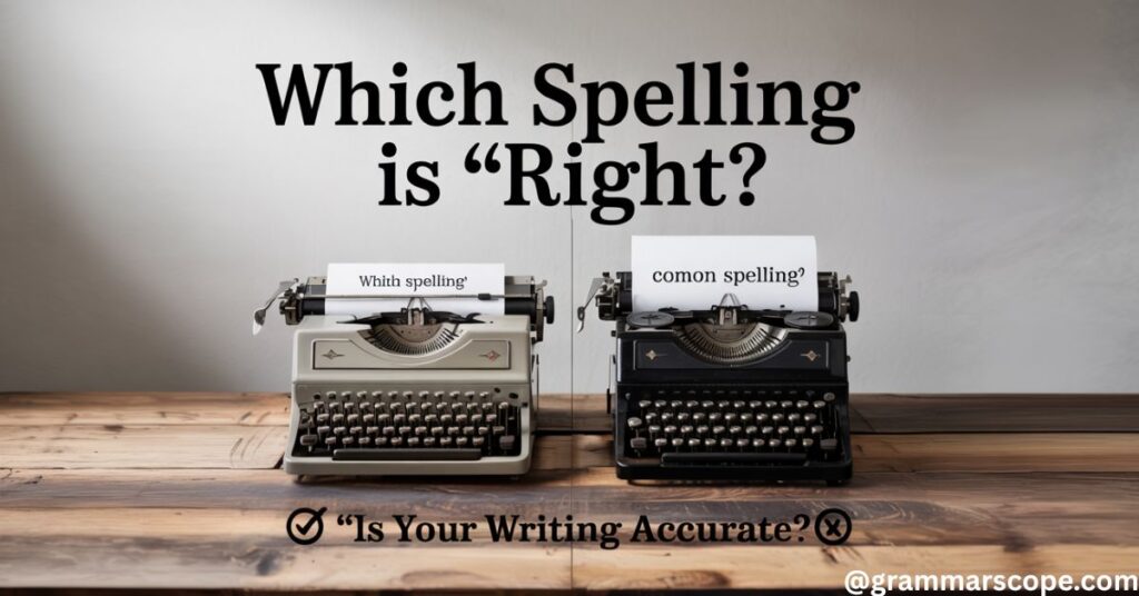 Which Spelling Is "Right"?