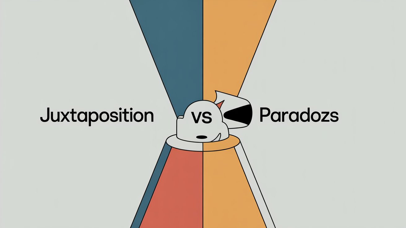 Juxtaposition vs Paradox