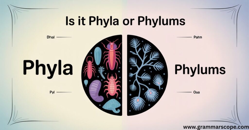 Is It Phyla or Phylums