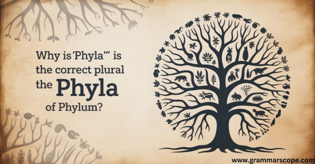 Why Is “Phyla” the Correct Plural of Phylum?