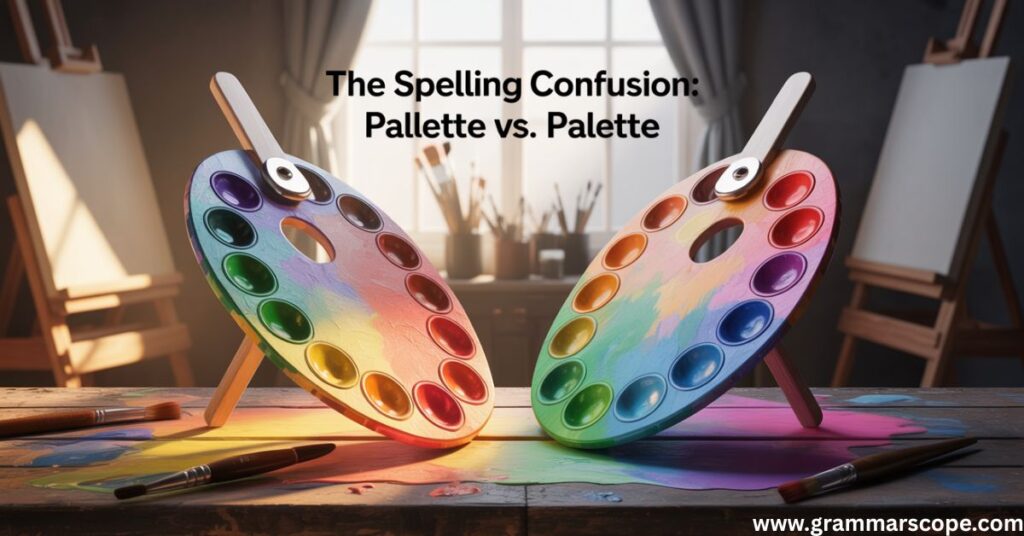the Spelling Confusion: Pallette vs. Palette