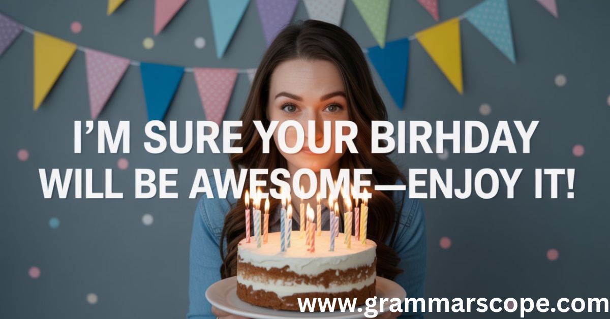  I’m Sure Your Birthday Will Be Awesome—Enjoy It