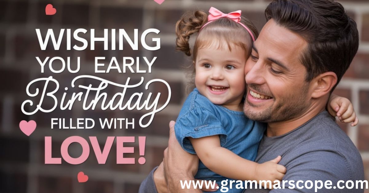 Wishing You an Early Birthday Filled with Love!