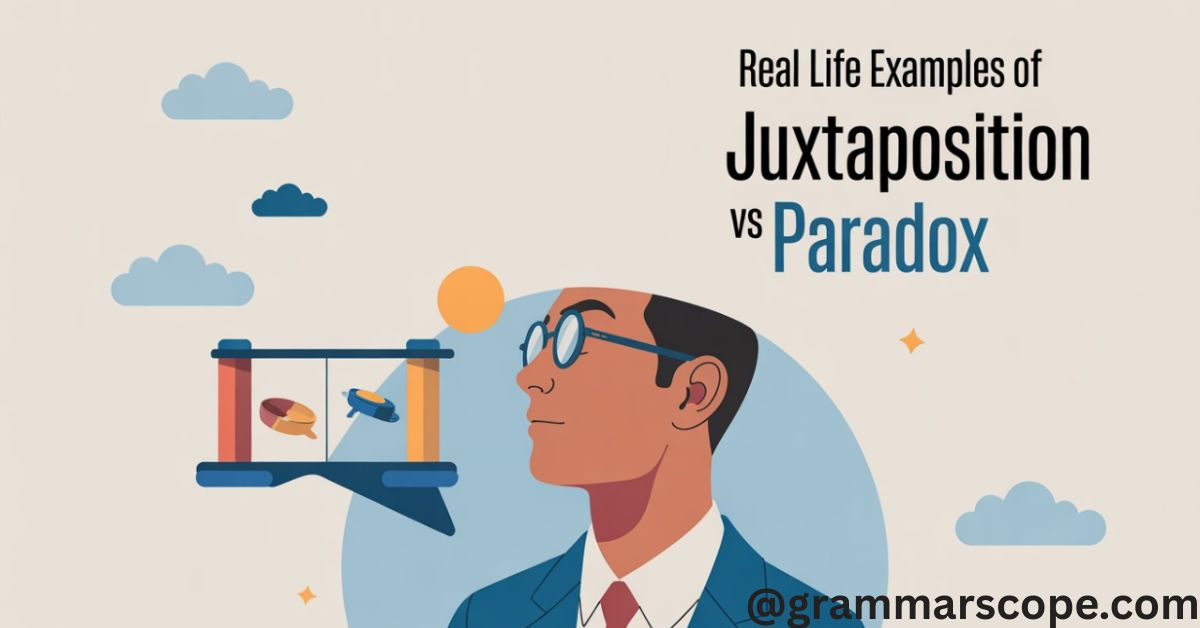 Real Life Examples of Juxtaposition vs Paradox