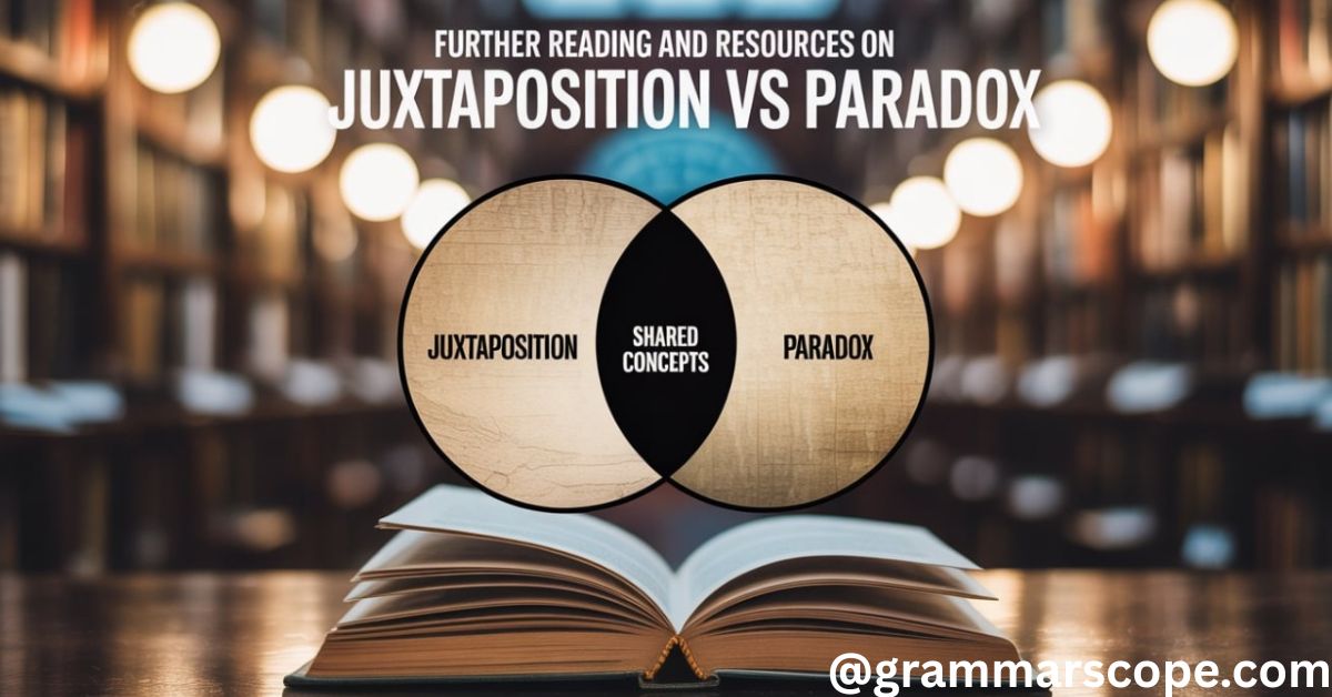Further Reading and Resources on Juxtaposition vs Paradox