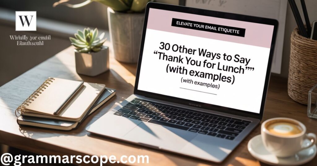 30 Other Ways to Say “Thank You for Lunch” (With Examples)