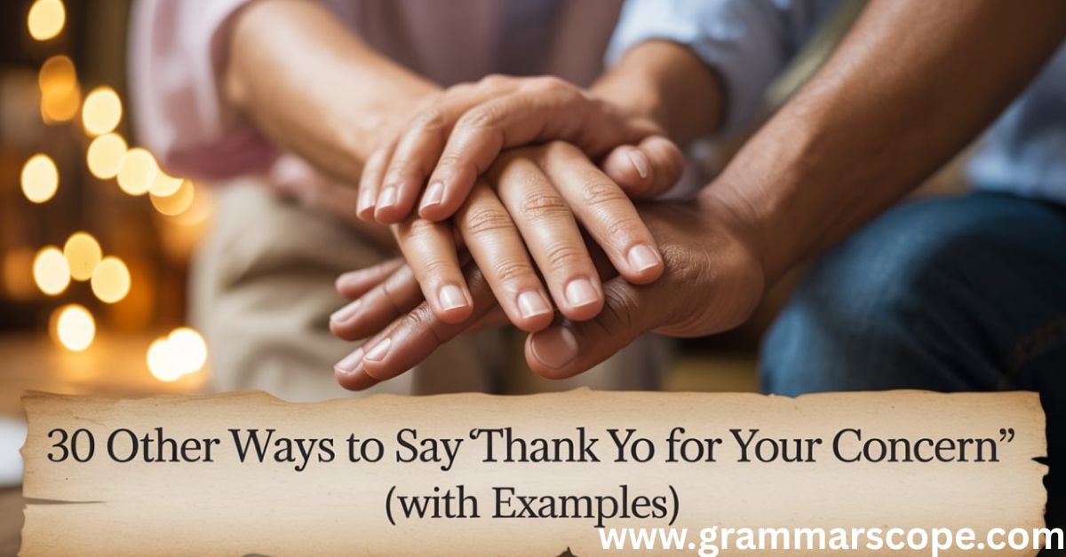 30 Other Ways to Say “Thank You for Your Concern” (With Examples)