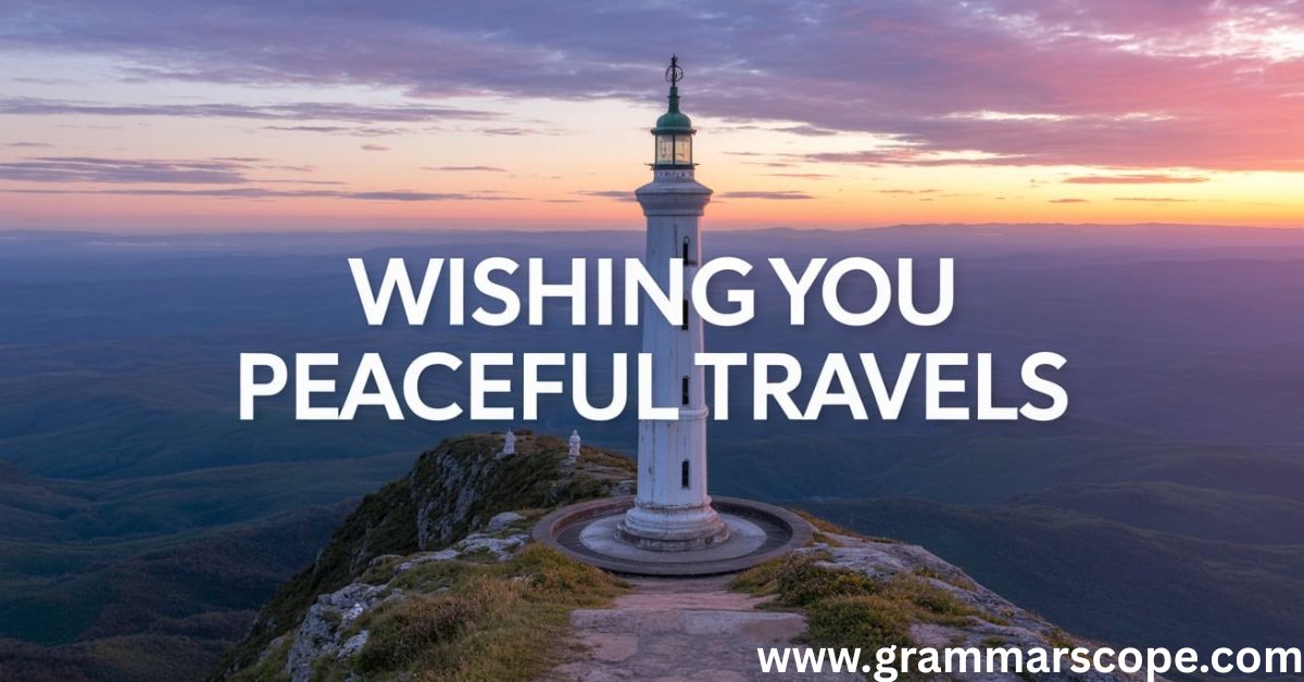 Wishing You Peaceful Travels
