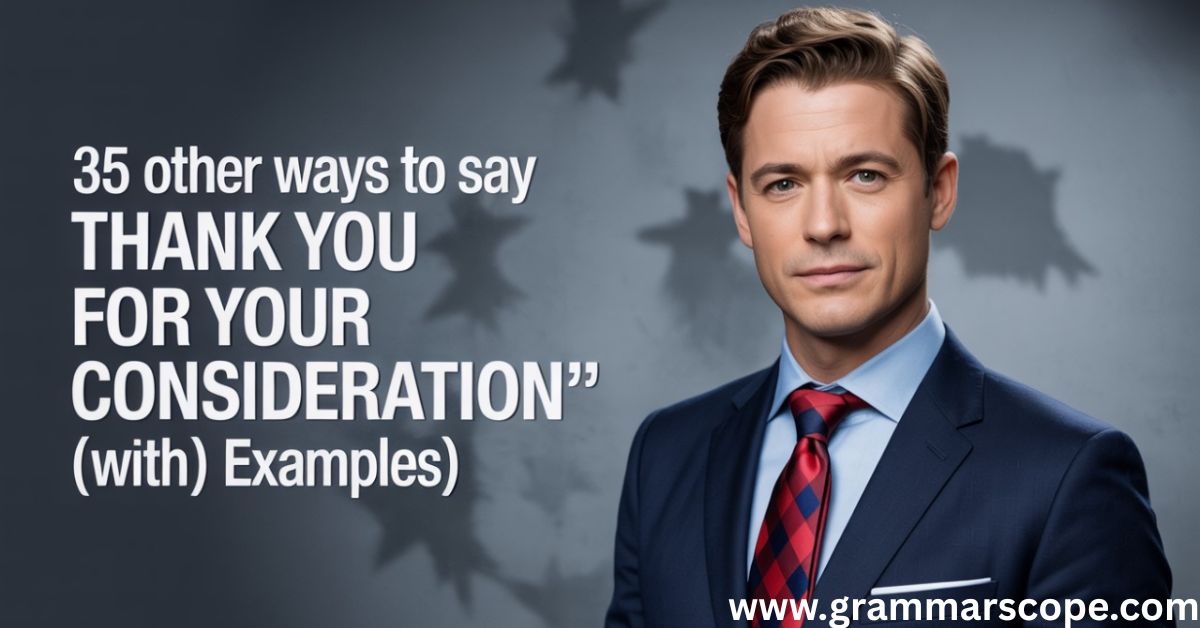 35 Other Ways to Say “Thank You for Your Consideration” (With Examples)
