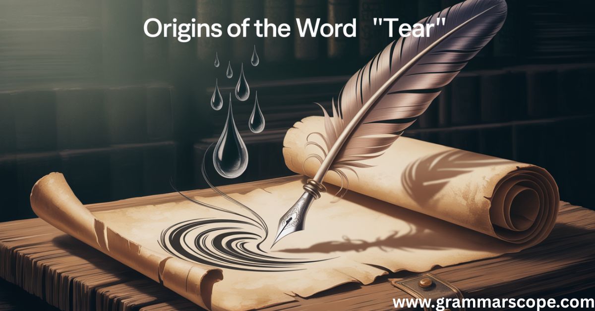 Origins of the Word “Tear”