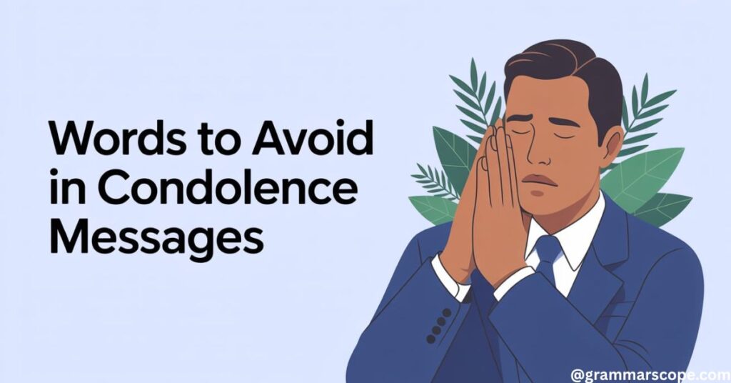 Words to Avoid in Condolence Messages