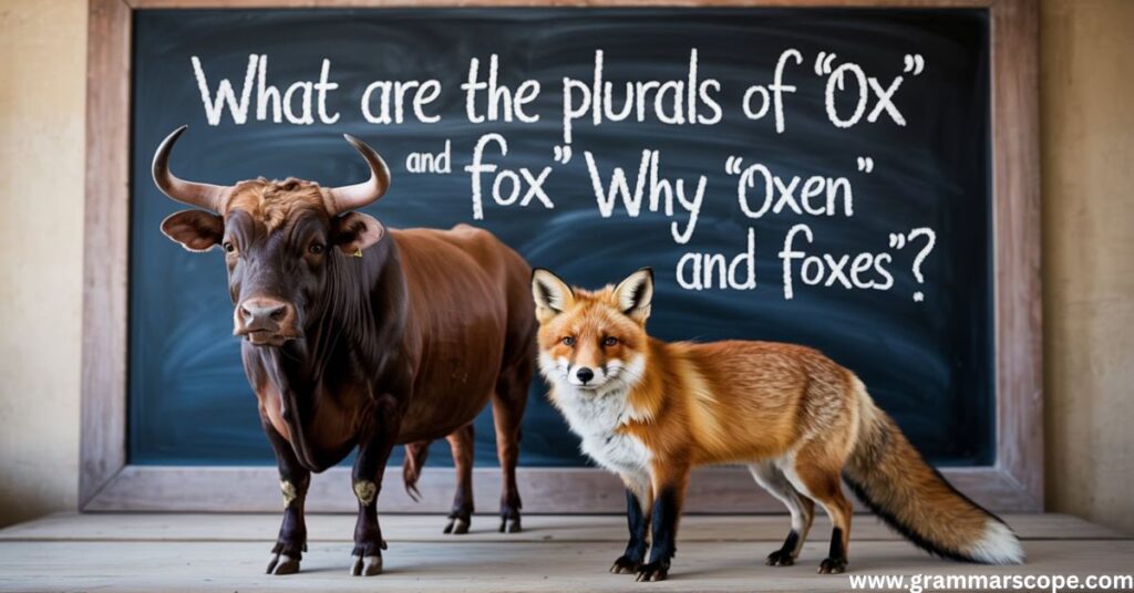 What Are the Plurals of ‘Ox’ and ‘Fox’? Why ‘Oxen’ and ‘Foxes’?