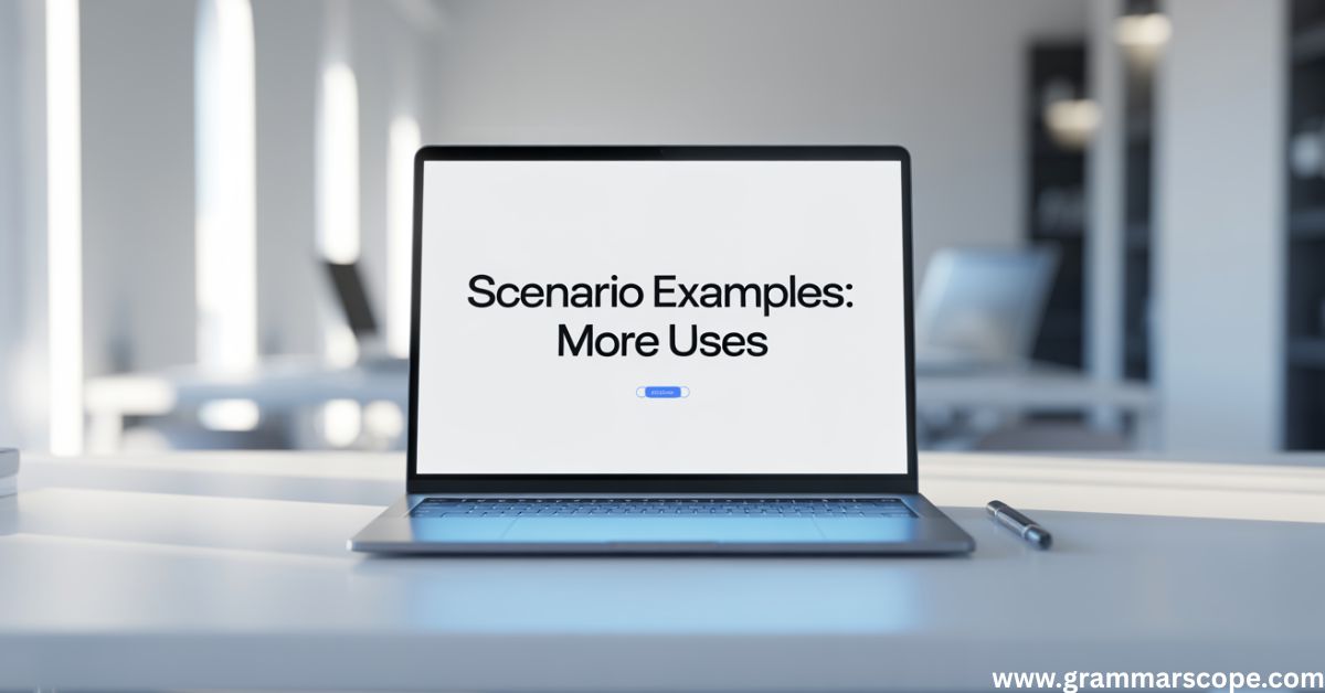Scenario Examples: More Uses