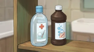alcohol or peroxide