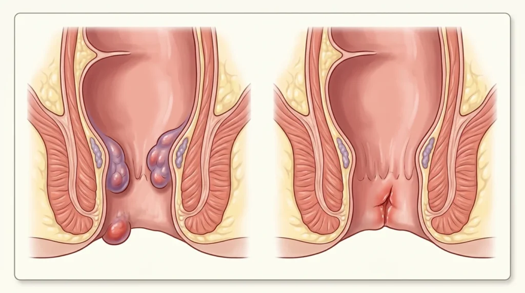 fissure or hemorrhoids