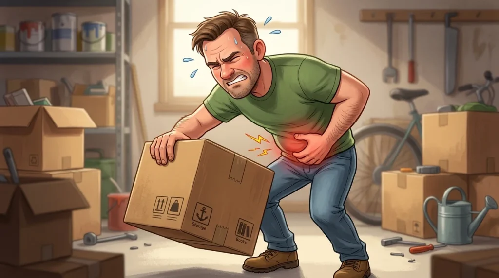 hernia or strain