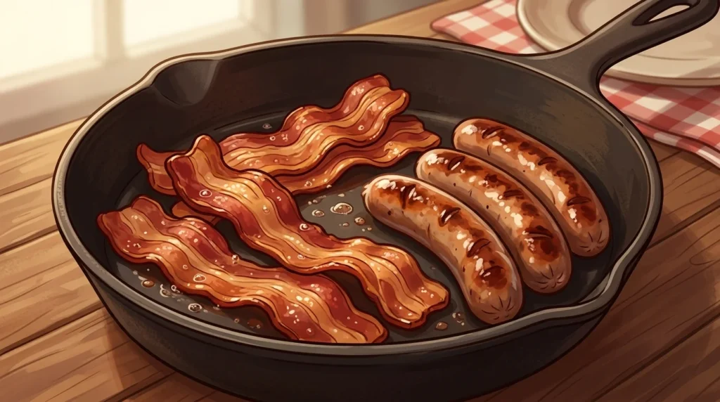 sausage or bacon