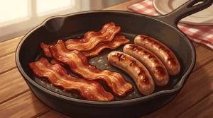 sausage or bacon